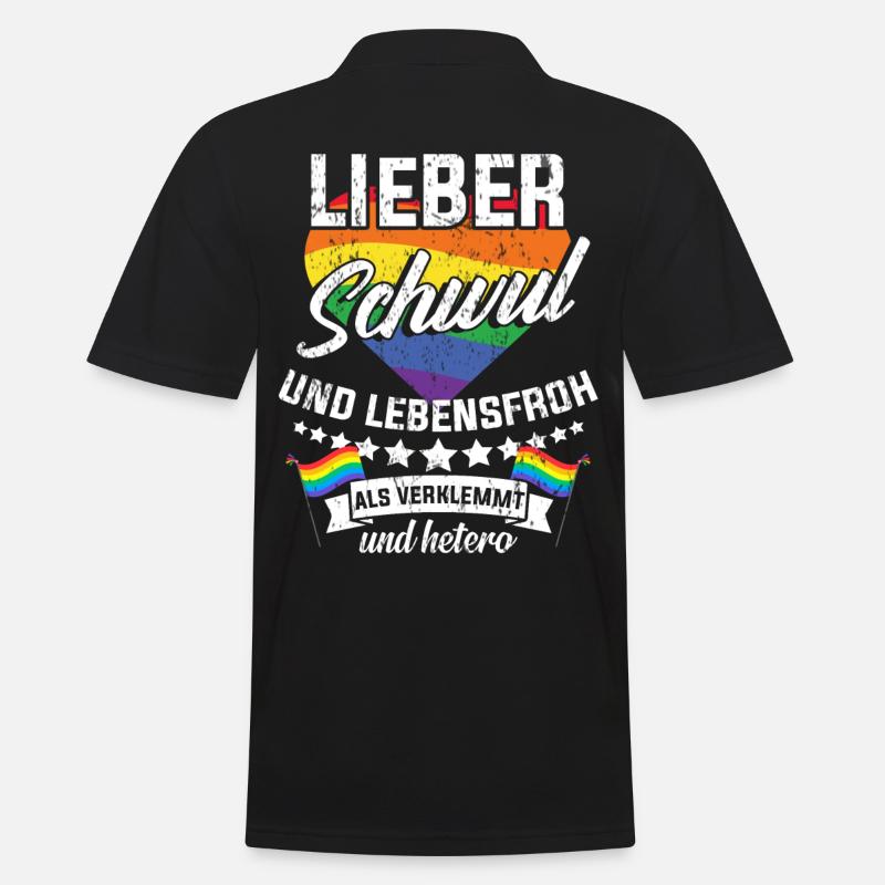 Homosexuell Outing - Männer Poloshirt - Schwarz