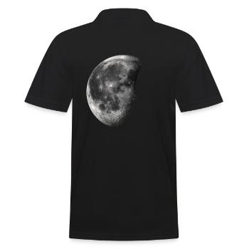 Lune / Croissant - Polo Homme - noir - Dos - Kai (181cm)