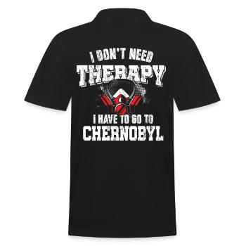 Thérapie de voyage de Tchernobyl - Polo Homme - noir - Dos - Kai (181cm)