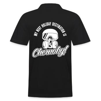 Tchernobyl touristique - Polo Homme - noir - Dos - Kai (181cm)