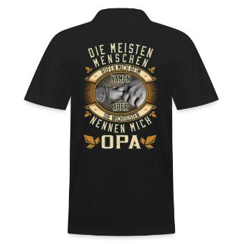 Appelez-moi par le nom de grand-père vieil homme - Polo Homme - noir - Dos - Kai (181cm)