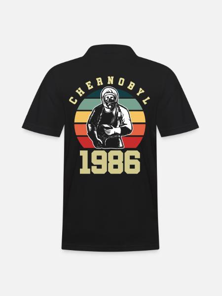 Protection de l'environnement de la centrale nucléaire de Tchernobyl - Polo Homme - noir