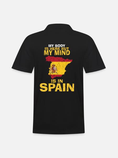 Spain home country gift - Men's Polo Shirt - black