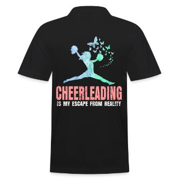 Cheerleading - Men's Polo Shirt - black - Back - Kai (181cm)