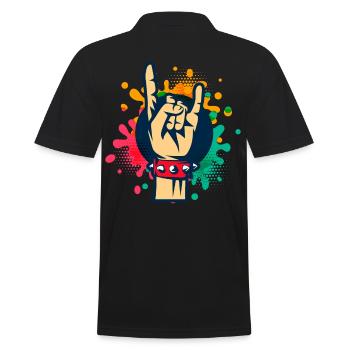 Festival Rocker - Polo Homme - noir - Dos - Kai (181cm)