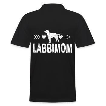 Labrador - Männer Poloshirt - Schwarz - Hinten - Kai (181cm)