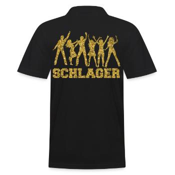 Cadeau de fête de la musique Schlager - Polo Homme - noir - Dos - Kai (181cm)