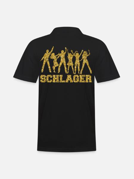 Schlager music celebration gift - Men's Polo Shirt - black