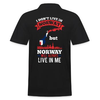 Norvège - Polo Homme - noir - Dos - Kai (181cm)