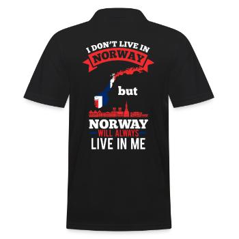 Royaume de Norvège - Polo Homme - noir - Dos - Kai (181cm)
