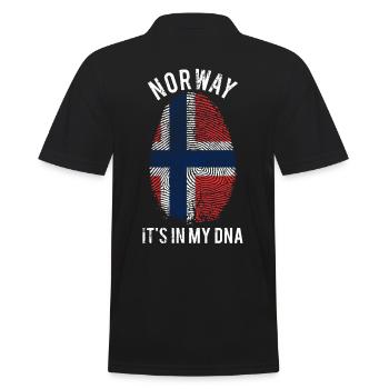 Norvège pays cadeau d'empreintes digitales - Polo Homme - noir - Dos - Kai (181cm)