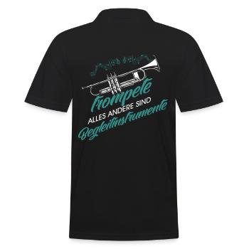 Trompette instrument - Polo Homme - noir - Dos - Kai (181cm)