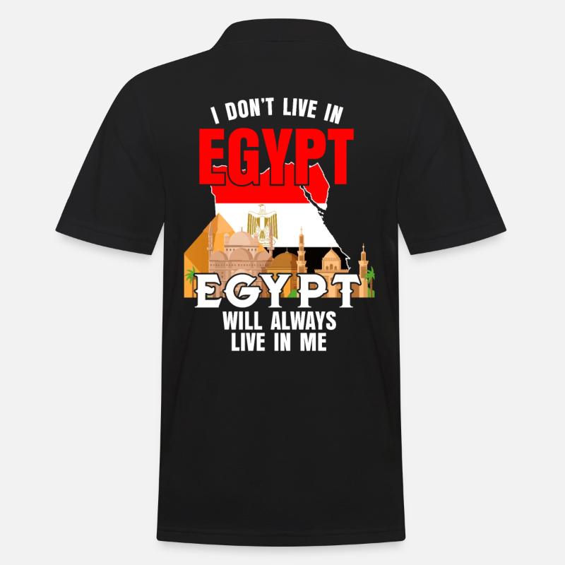 Ägypten - Männer Poloshirt - Schwarz