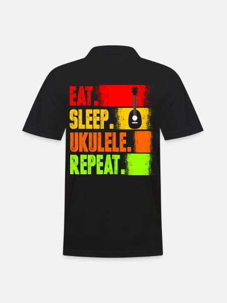 ukulele - Men's Polo Shirt - black