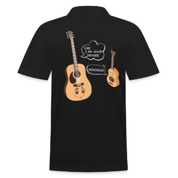Ukulele Dire drôle - Polo Homme - noir - Dos - Kai (181cm)