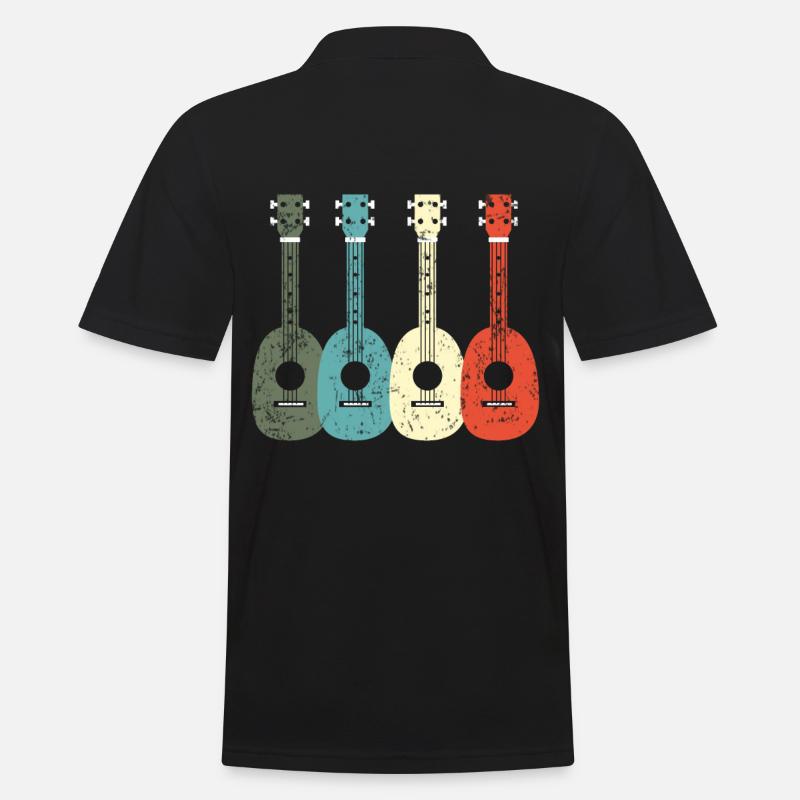 UKULELE - Polo Homme - noir