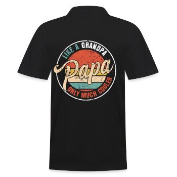 Cadeau fête des pères - Polo Homme - noir - Dos - Kai (181cm)