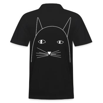 Chat - Polo Homme - noir - Dos - Kai (181cm)