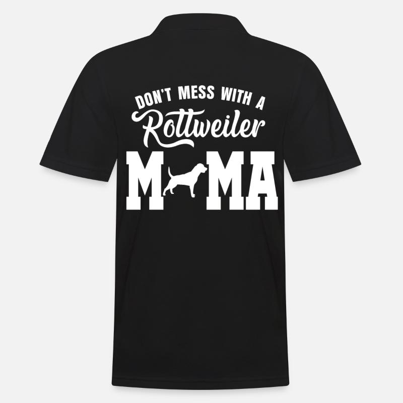 Rottweiler Mutter - Männer Poloshirt - Schwarz
