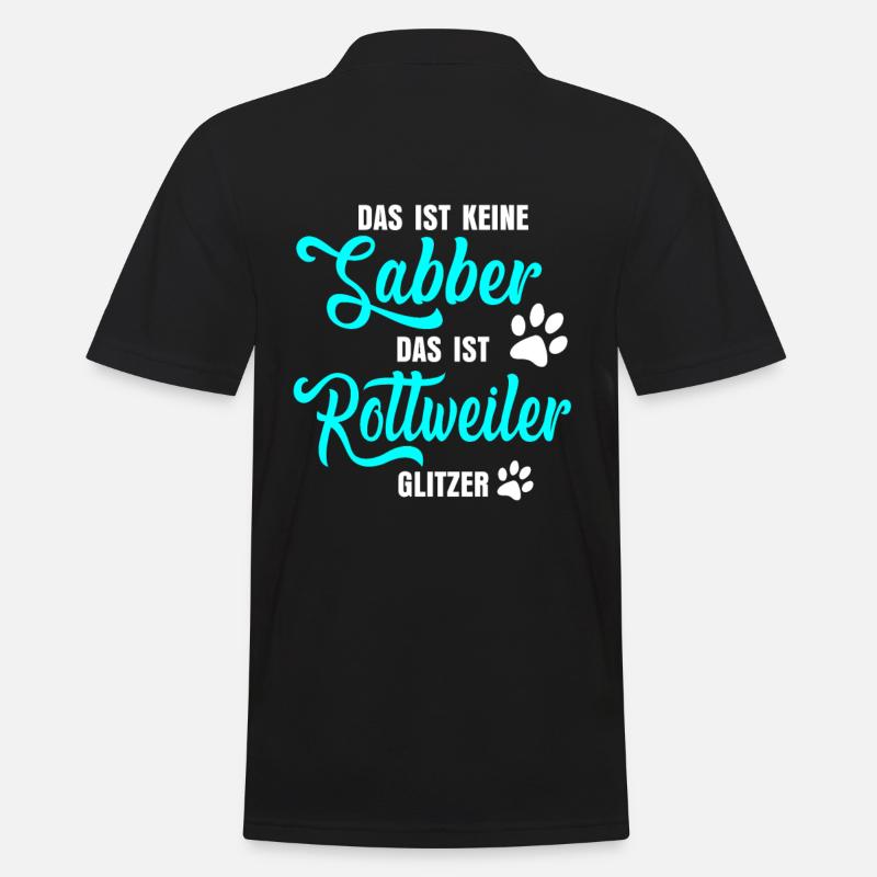 Rottweiler Spruch - Männer Poloshirt - Schwarz