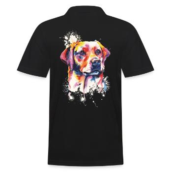 Labrador race de chiens - Polo Homme - noir - Dos - Kai (181cm)