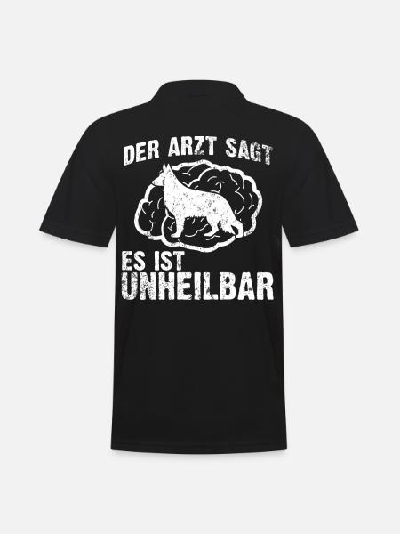 Deutscher Schäferhund - Männer Poloshirt - Schwarz