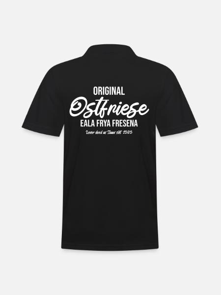 Original Ostfriese Eala Frya Fresena Geschenk - Männer Poloshirt - Schwarz