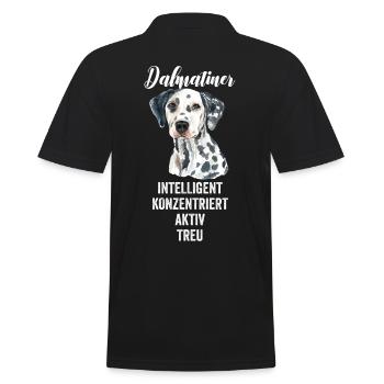 Chien dalmatien - Polo Homme - noir - Dos - Kai (181cm)