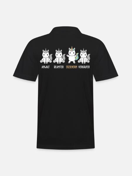Erzieherin Erziehung - Männer Poloshirt - Schwarz
