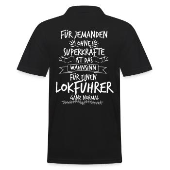 Locomotive motrice - Polo Homme - noir - Dos - Kai (181cm)