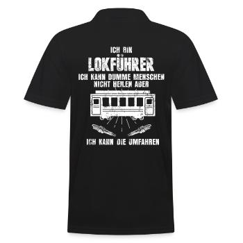 Train train - Polo Homme - noir - Dos - Kai (181cm)