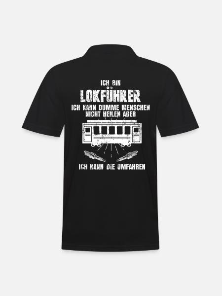 Train train - Polo Homme - noir