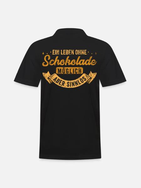 Chocolate life - Men's Polo Shirt - black
