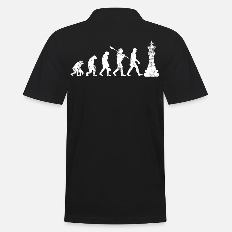 Schach Taktik - Männer Poloshirt - Schwarz