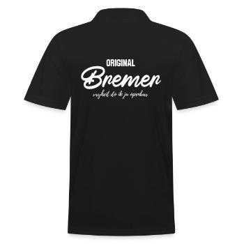 Original Bremer Hansestadt Bremen Geschenk - Männer Poloshirt - Schwarz - Hinten - Kai (181cm)