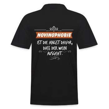 Wine toast - Men's Polo Shirt - black - Back - Kai (181cm)