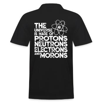 Funny astronomy astronomy physicist shirt - Men's Polo Shirt - black - Back - Kai (181cm)