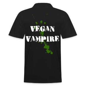 Vegan Vampire Vegan Vampire Halloween - Polo Homme - noir - Dos - Kai (181cm)