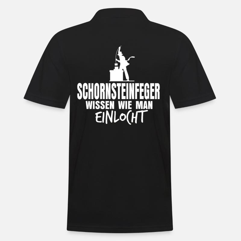 Schornsteinfeger Kaminkehrer - Männer Poloshirt - Schwarz