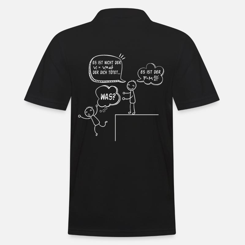 Physicien Formule Cas - Polo Homme - noir