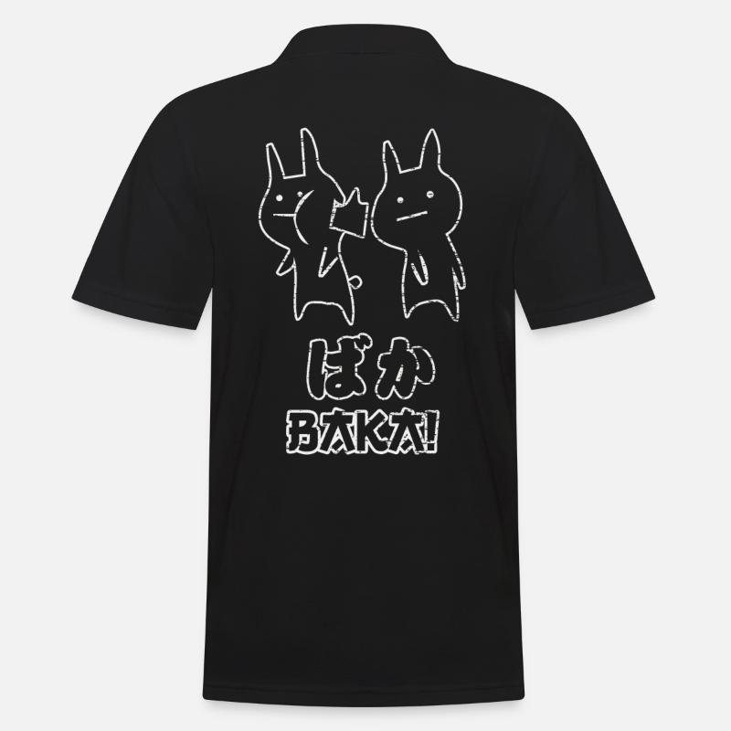 Anime - Männer Poloshirt - Schwarz