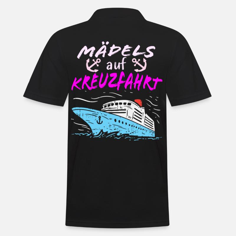 Mädels auf Kreuzfahrt - Männer Poloshirt - Schwarz