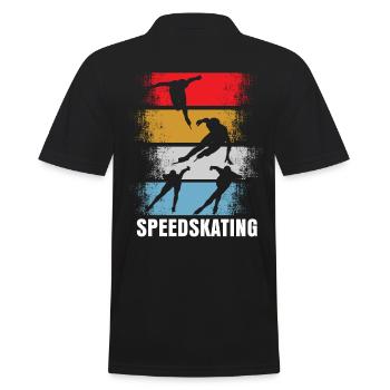 Patinage de vitesse Rétro - Polo Homme - noir - Dos - Kai (181cm)