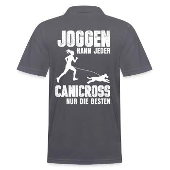 Joggen Canicross - Männer Poloshirt - Anthrazit - Hinten - Nico (186cm)