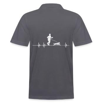 Le rythme cardiaque de Canicros - Polo Homme - charbon - Dos - Nico (186cm)