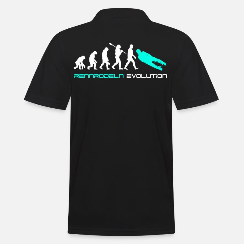 Luge de course Evolution - Polo Homme - noir