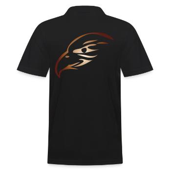 Adlerkopf Steinadler Seeadler - Männer Poloshirt - Schwarz - Hinten - Kai (181cm)
