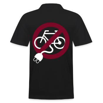 Cyclistes anti-vélo - Polo Homme - noir - Dos - Kai (181cm)