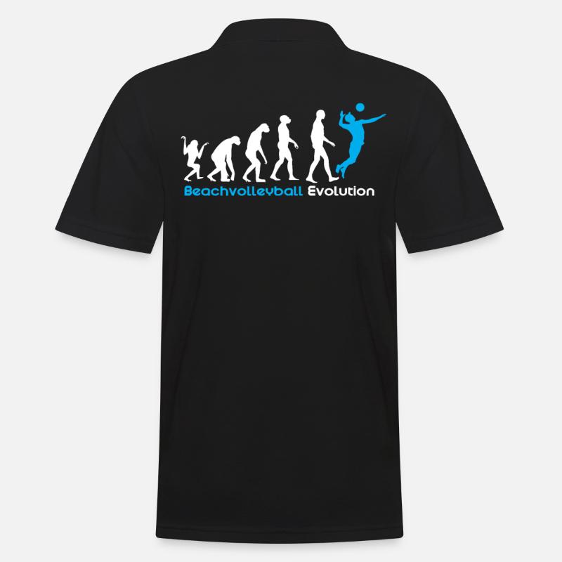 Beach volleyball evolution - Men's Polo Shirt - black