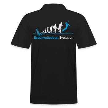 Cadeau d'impulsion de naissance de volleyball de plage - Polo Homme - noir - Dos - Kai (181cm)